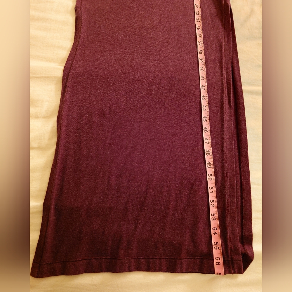 EUC Burgundy LULULEMON Refresh Racerback Tank Maxi Dress 2 / 4, S Soft Stretchy - Picture 9 of 12